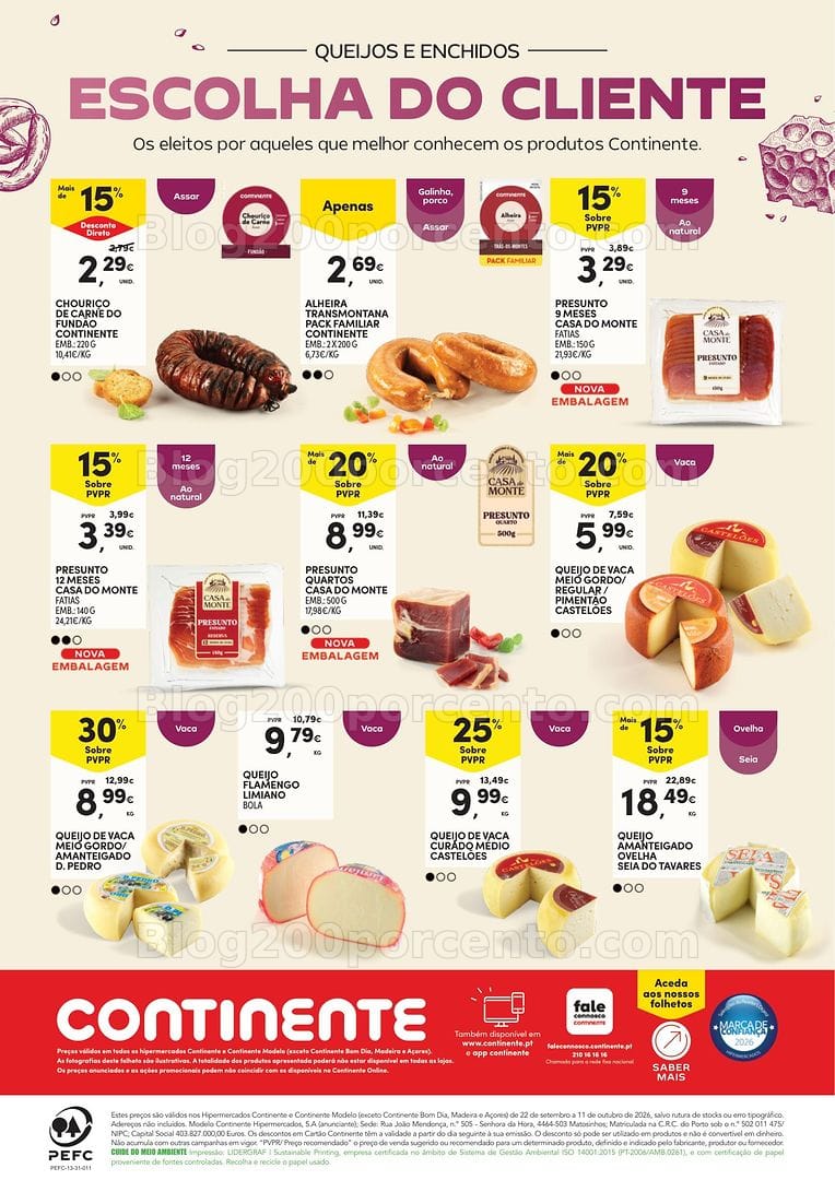 Antevisão Folheto CONTINENTE Feira QEV Promoções de 22 setembro a 11 outubro